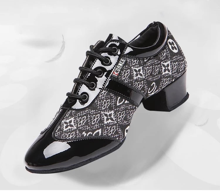 Latin Dance Shoes Women/Men Ballroom Tango Modern Dance Sneaker Adults Jazz Training Lace-Up Dancing Shoes