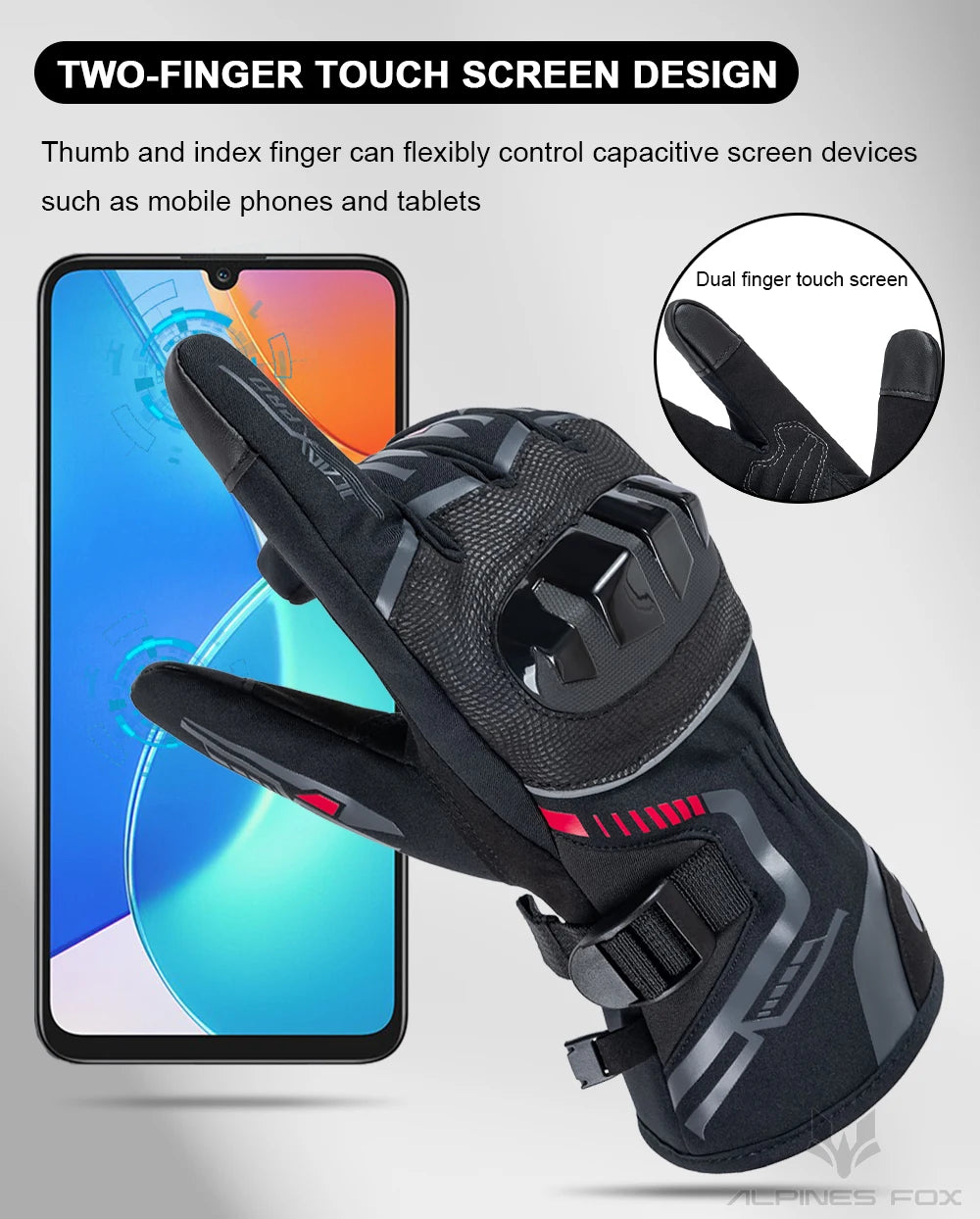2025 Winter Men Motorcycle Gloves Women Waterproof Warm Moto Guantes Touch Screen Motorbike Riding Glove Carbon Fiber Protective