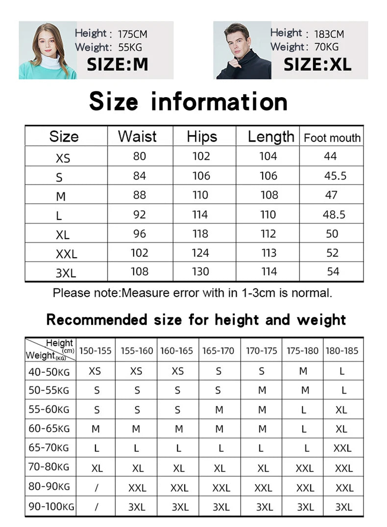 Winter Unisex Ski Pants Windproof Waterproof Snowboard Wear Outdoor Warm Snow Sports Pants Men Women Skiing Trousers