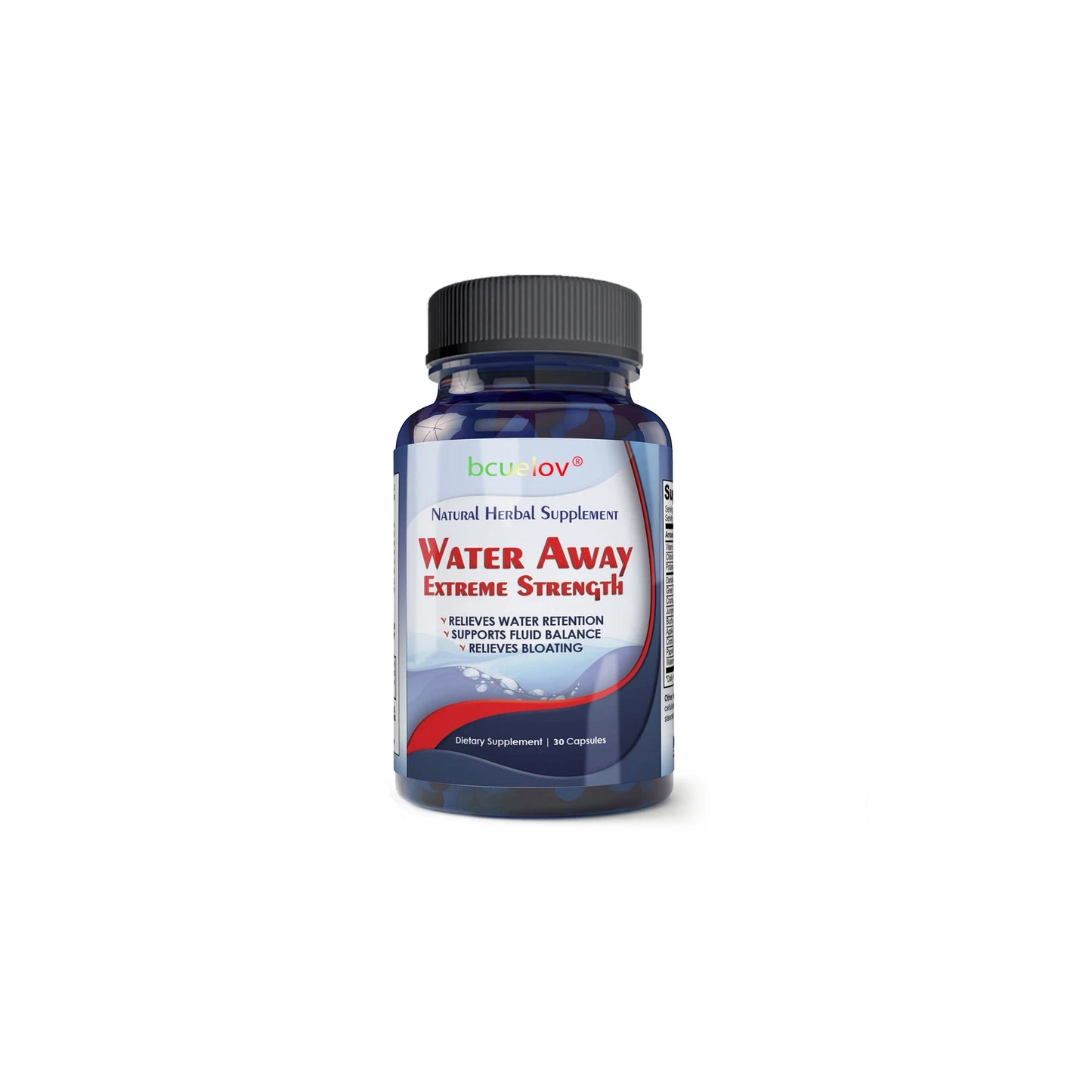 Bcuelov diuretic weight loss supplement capsules help eliminate excess water, bloating, edema, healthy urination, cleansing