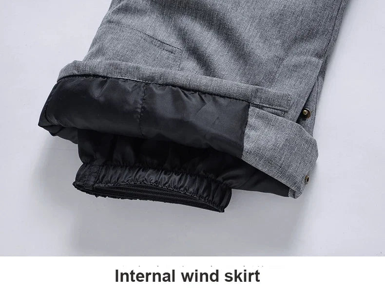 High Quality Men's Winter Waterproof Snowboard Jacket Pants Set Male Breathable Windbreak for Adults Ski Suits