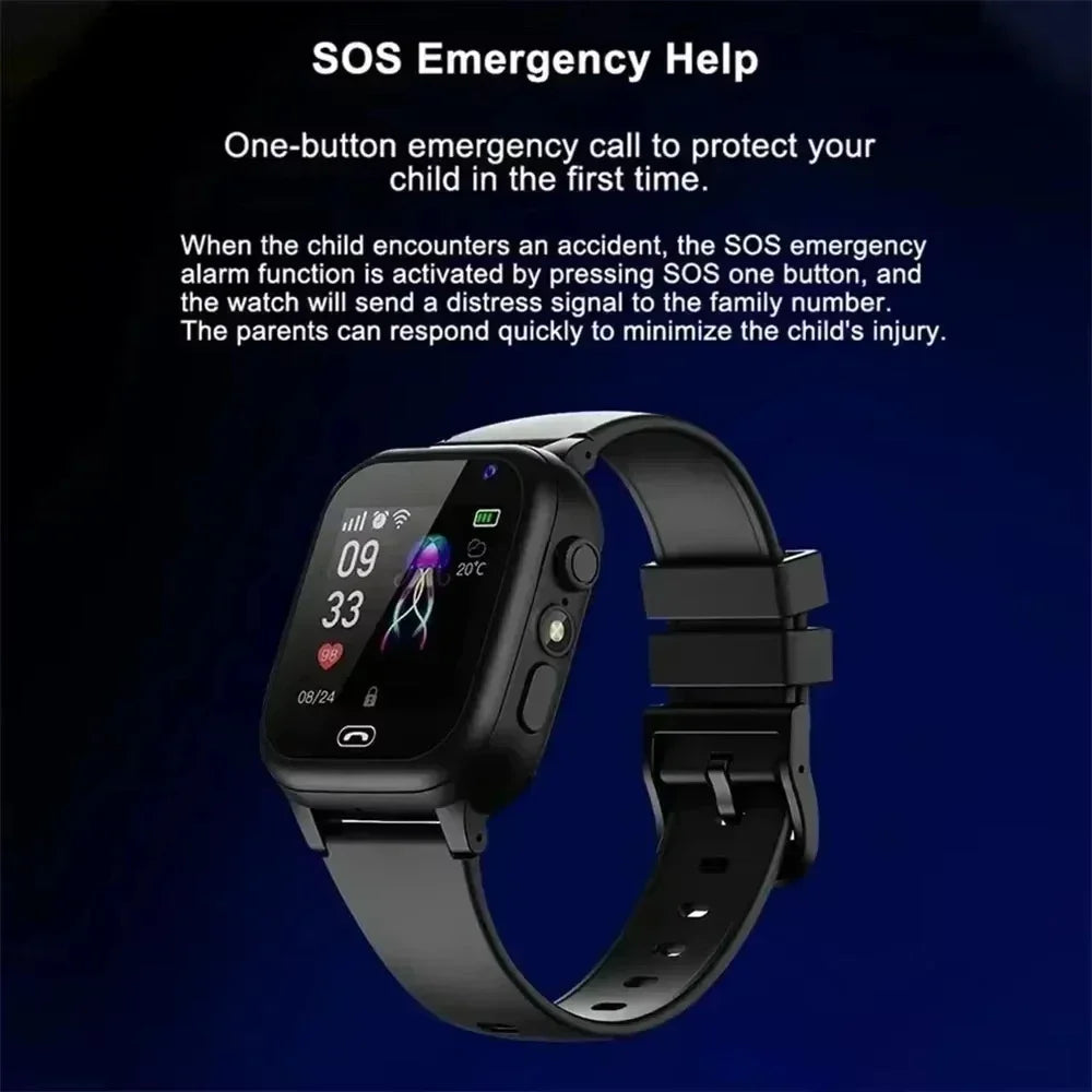 OPPO 5G Smart Watch Kids GPS WIFI Video Call SOS APP Download Child Smartwatch Camera Monitor Tracker Location Phone Watch