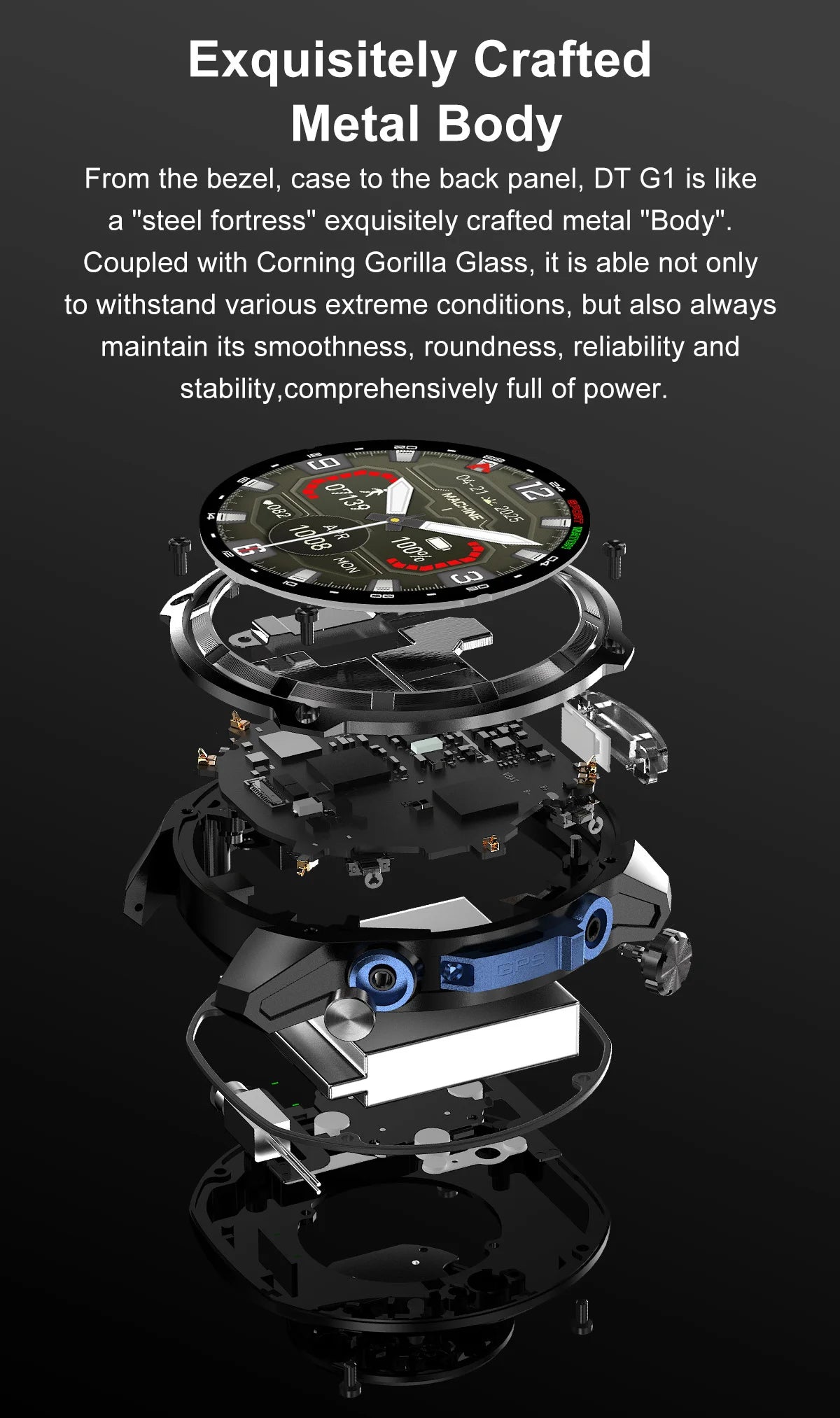 2025 Military Offline map 1000mAh Battery Smart Watch 4GB Big Memory GPS Navigation MP3/MP4 Player Swim Sports trackr Smartwatch