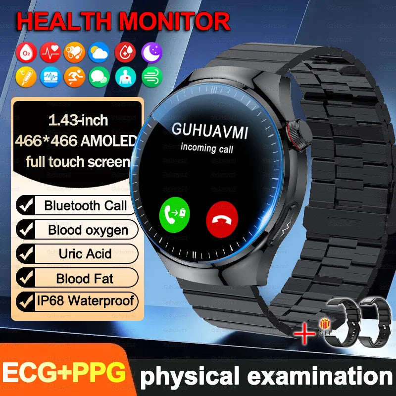 2026New high-end Smart Watch Men Women Health Measurement Blood Oxygen Bp physical examination call exercise ECG Smartwatch Man