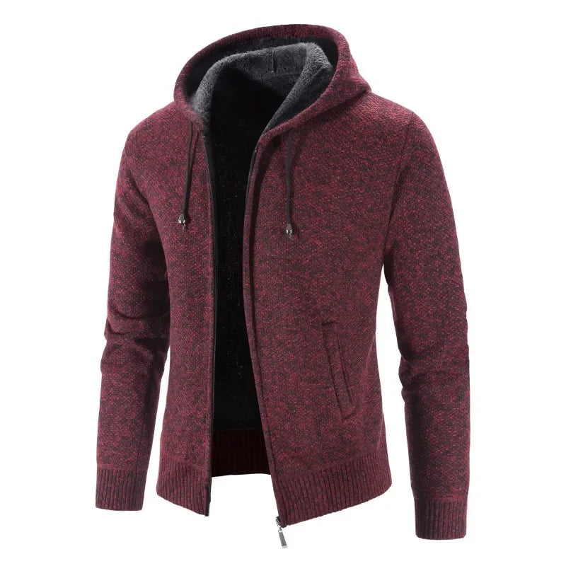 LEGIBLE 2025 Men's Sweaters Autumn Winter Wool Zipper Cardigan Sweaters Man Casual Knitwear Sweatercoat Male