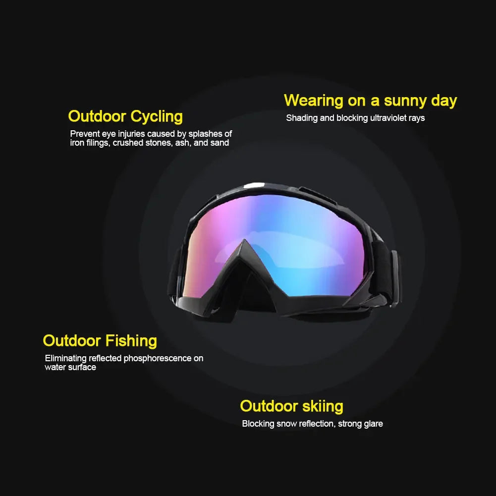 Skiing Goggles Anti-Collision Anti-Glare Lens Sport Eyewear Winter Sport Accessories Cycling Eyewear UV Protection Sunglasses