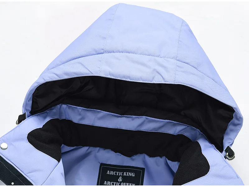 New Men Women Skiing and Snowboard Overalls Ski Suit Winter Thermal Waterproof Windproof Mountain Snowsuit Jacket and Pants Set