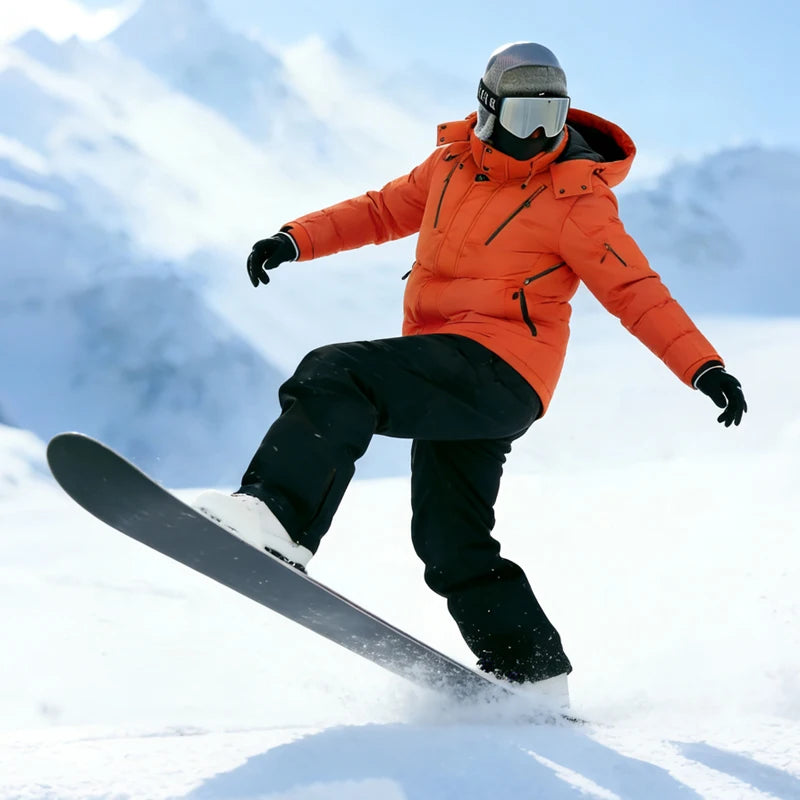 Winter Ski Suit Men Snow Parkas Warm Windproof Outdoor Sports Skiing Down Jackets and Pants Male Snowboard Wear Overalls