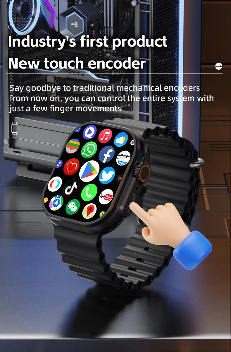 S11 Ultra Smart Watch 2.26 inch Amoled 490*580 Smartwatch With 4G 5G LTE Sim Card Touch encoder GPS precise position 2000Mah