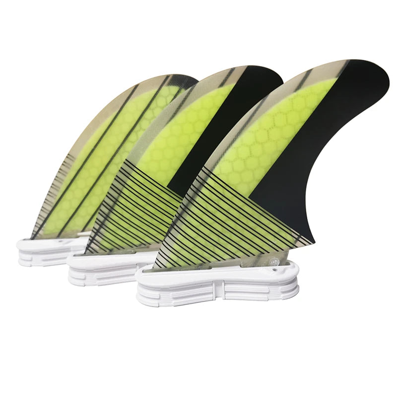 3 Pieces G5 F II Fin Surfboard Fins Honeycomb fiberglass Surf Fins Tri-fin