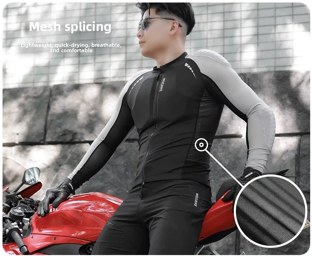 WOSAWE Motorcycle Jacket Men Women Full Body Armor Protection Jacket Motocross Racing Clothing Suit Moto Riding Protector Jacket
