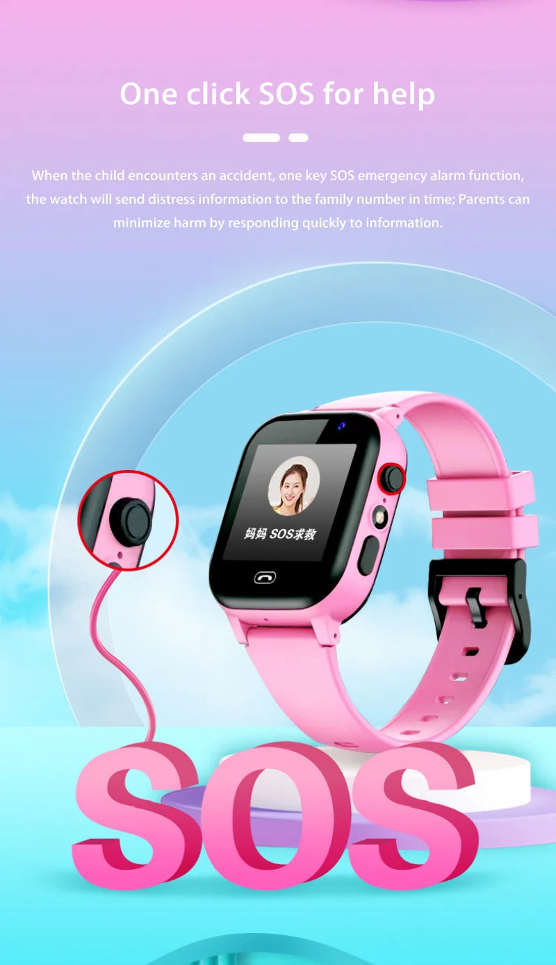 Xiaomi Kids Smart Watch 5G Multifunctional Waterproof IP57 SOS GPS Camera Call Sim Card Child Gifts Sport Watches Tracker 2026