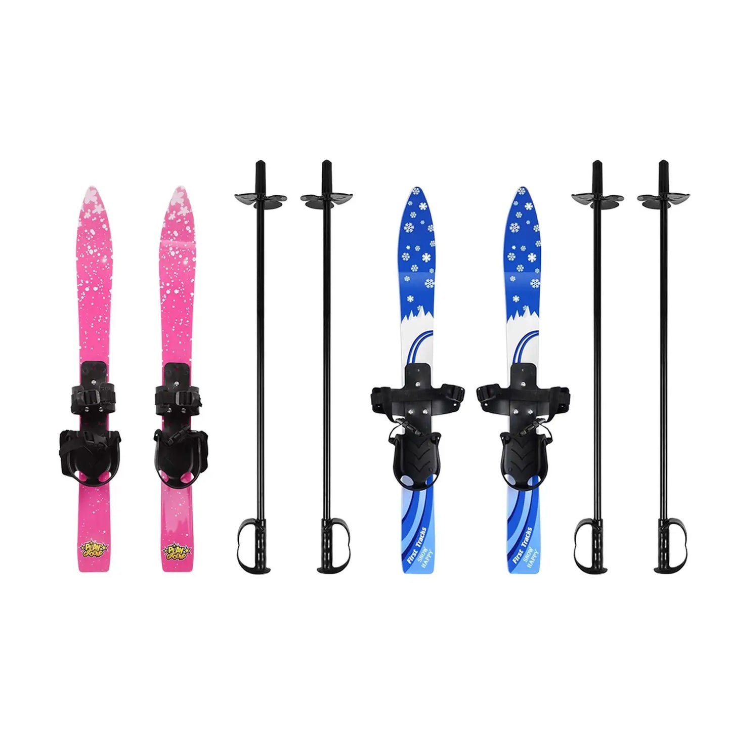 Snowblades Short Skis with Ski Poles with Bindings Snowboard Ski Board Sporting