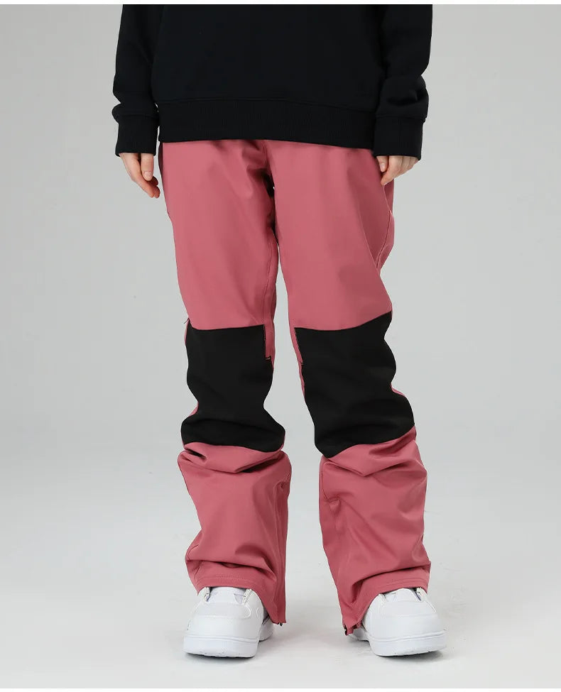 スノーボードウェア 보드복 Slim Fit Ski Pants for Men And Women Waterproof Thermal Stitching Skiwear