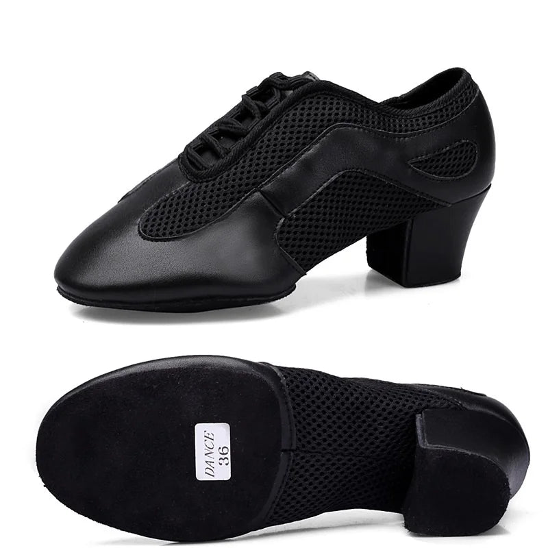 Latin Dance Shoes Adult Men Women Skin Tone Patent Leather Professional Soft Teacher Shoes Square Dance Shoes Ballroom Big Size