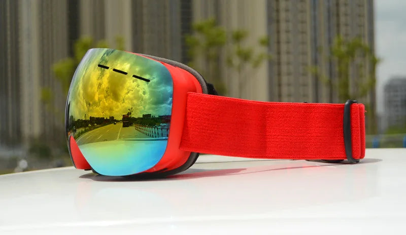 JSJM New Ski Goggles Men Women Double Layers Anti-Fog Big Ski  UV400 Glasses Protection Skiing Winter Snow Snowboard Goggles