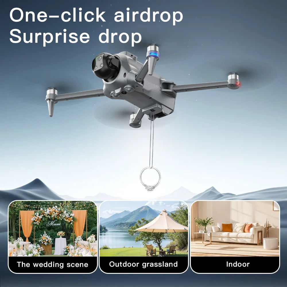 AE20 Drone Remote Control Brushless Motor Screen Lifting Obstacle Avoidance GPS Intelligent Positioning Remote Control Aircraft