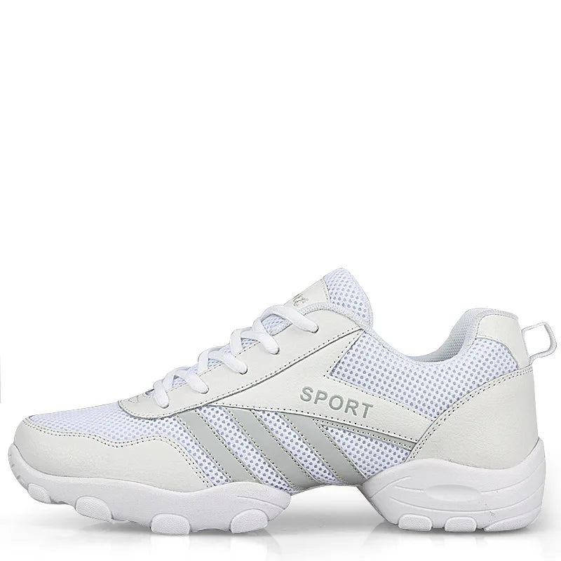 New Soft Sole Men Sports Anti-skid Square Dance Shoes Sneakers Net Jazz Shoe Fitness Team Performance Shoes