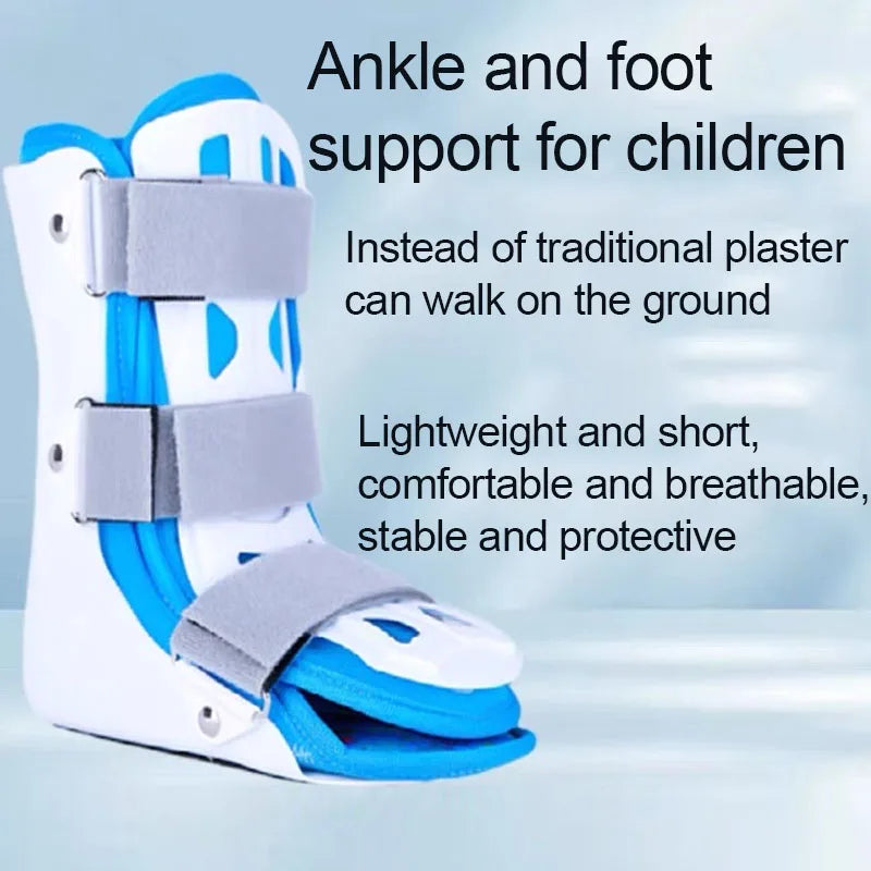 Kid Foot Drop Support Splint-Varus Valgus Orthotics Brace-Ankle Joint Fracture Fixation Brace-Ankle Sprains Recovery Band