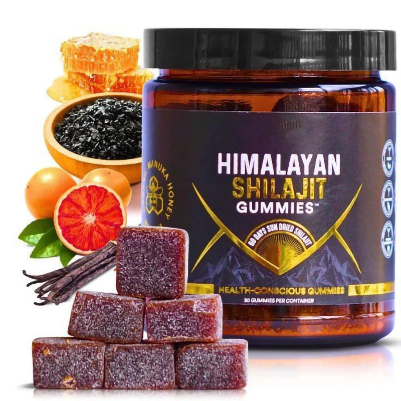 Himalayan Shilajit Gummies for Heart, Brain, Cellular Health 30 Gummies