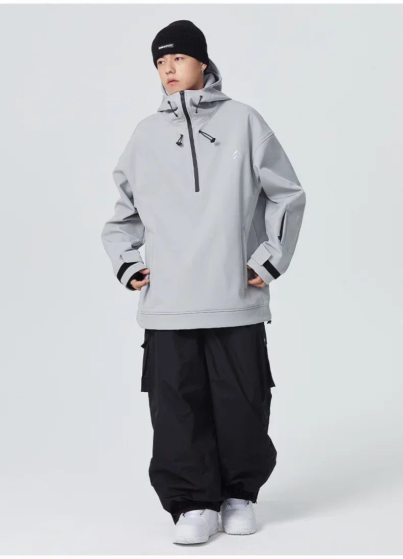 Man Snow Overalls Women Couple Loose Skiing Pants Outdoor Sports Waterproof Windproof Ski Trousers Winter Warm Adult Pants 2026
