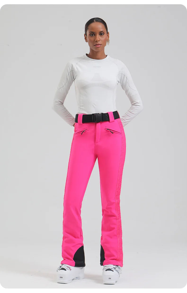 Ski Pants New Women's Double Board Slim Winter Windproof Waterproof Warm Outdoor Sports Ski Pants