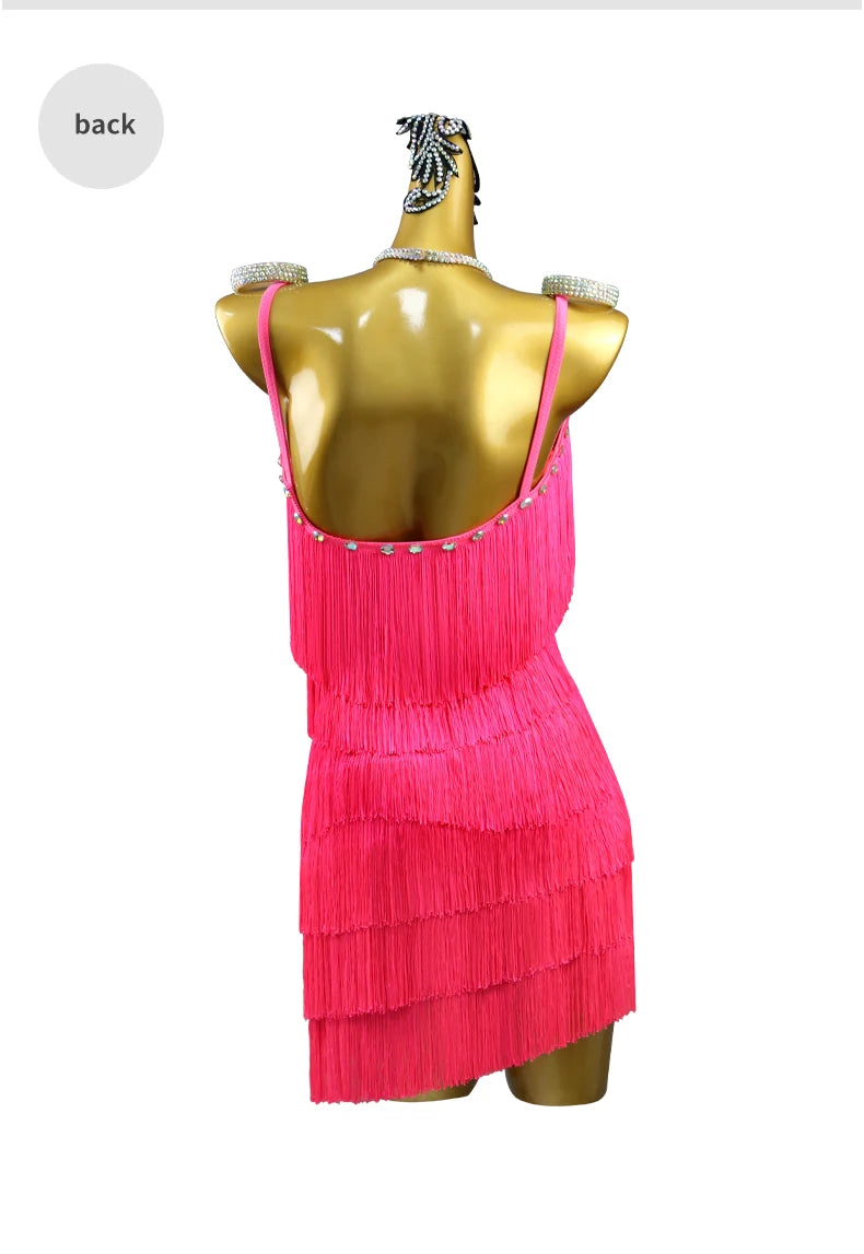 2026 Latin Dance Dresses Woman Clothes Sexy Practice Wear Suit Sport Costume Dancewear Stage Prom Girls Fringed Party Sexy Skirt