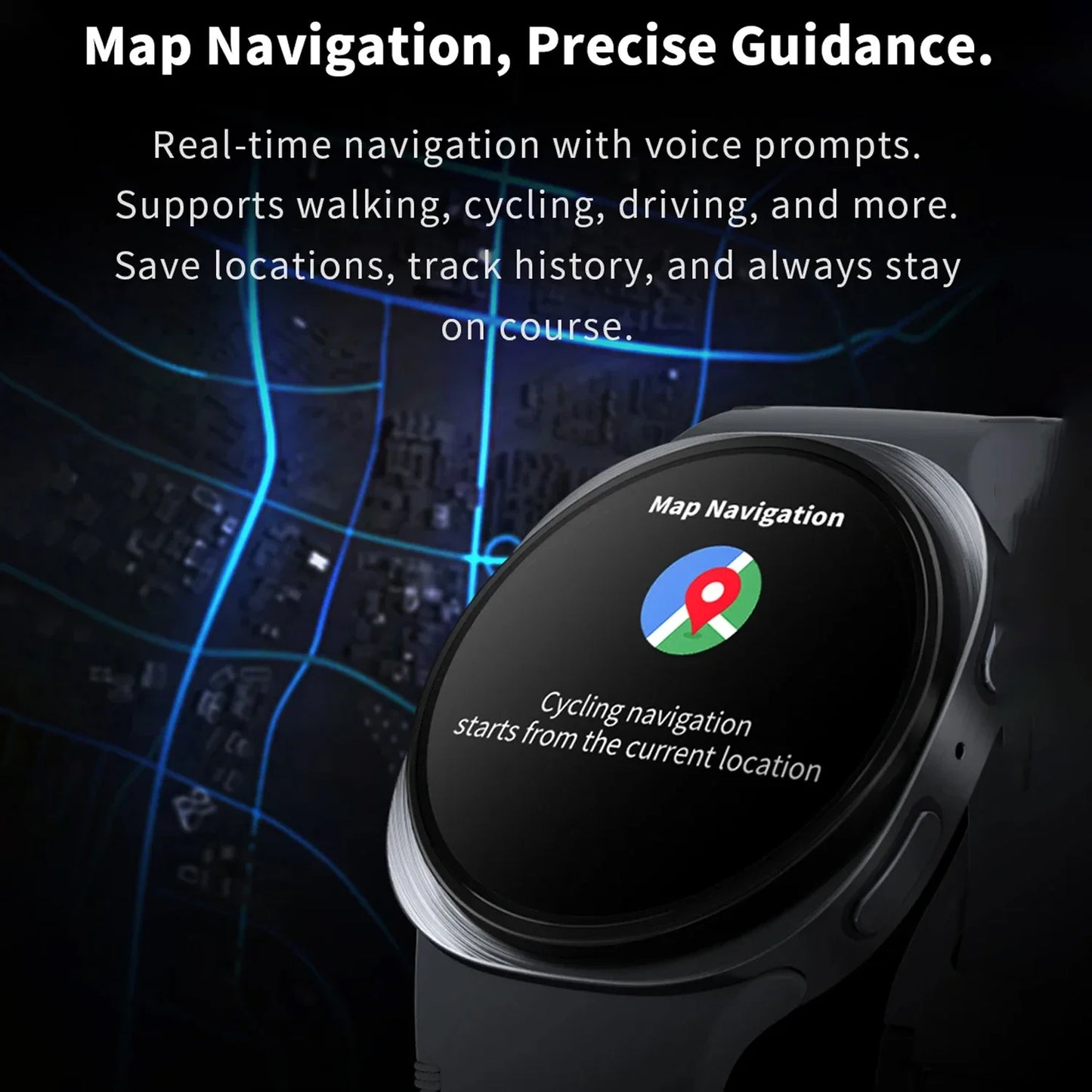 2026 New Men Watch 8 GPS Smart Watch 1.46inch AMOLED Health Sports Tracker Heart Rate NFC Bluetooth Call Waterproof Smartwatch