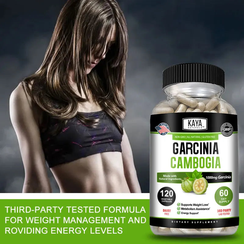 Garcinia Cambogia Extract Weight Loss Capsules Unisex supports weight loss and fat burning, cleansing