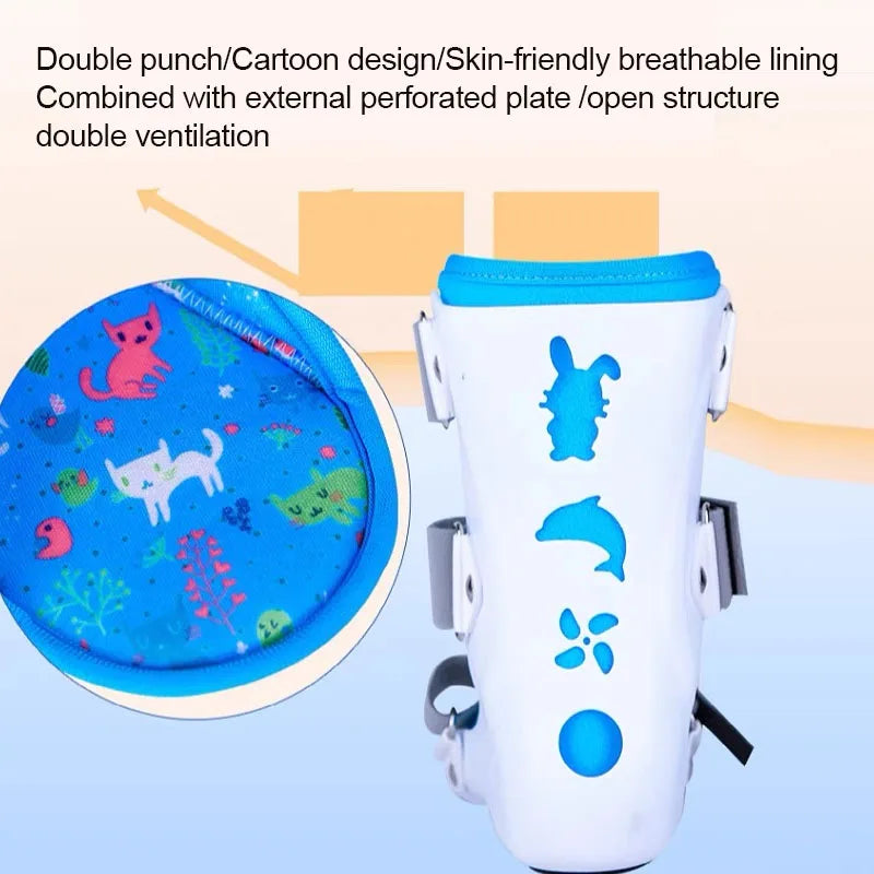 Kid Foot Drop Support Splint-Varus Valgus Orthotics Brace-Ankle Joint Fracture Fixation Brace-Ankle Sprains Recovery Band