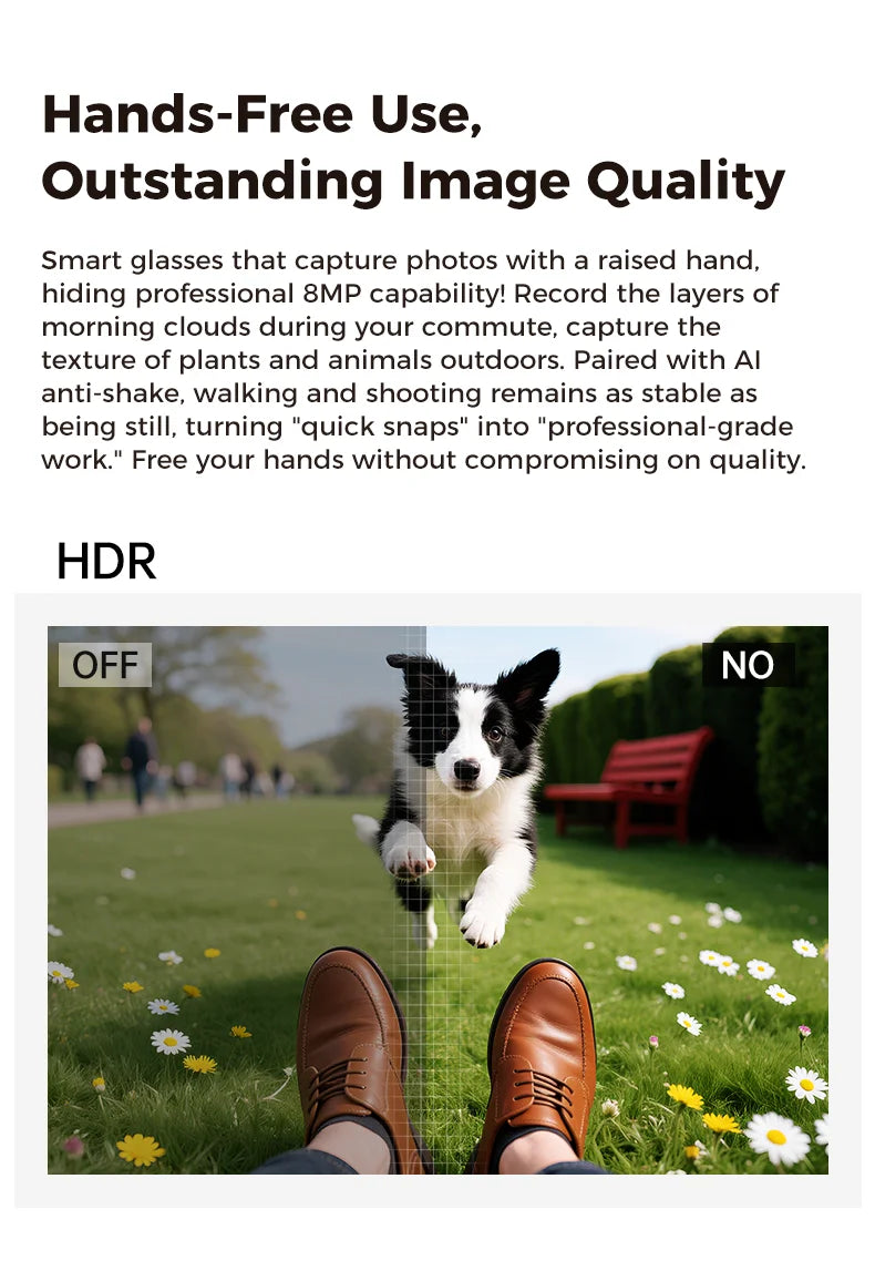 2025 New Travel Study Smart Glasses Men 800W HD Pixel Camera Video Recording WIFI Transmission Adjustable Prescription Glasses