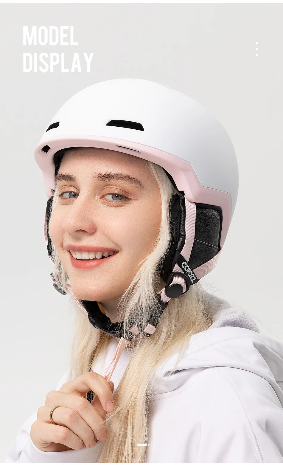 COPOZZ Ski Helmet Half-covered Anti-impact Skiing Helmet For Adult Men Women Ski Skateboard Snowboard Safety Helmet Female Male