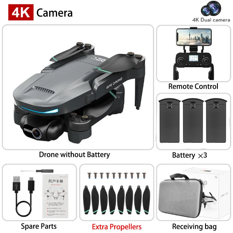 L200 PRO MAX Drone GPS 8K Professional 2-Axis PTZ HD Dual Camera 5G WIFI FPV 360° Laser Obstacle Avoidance Brushless Motor Dron