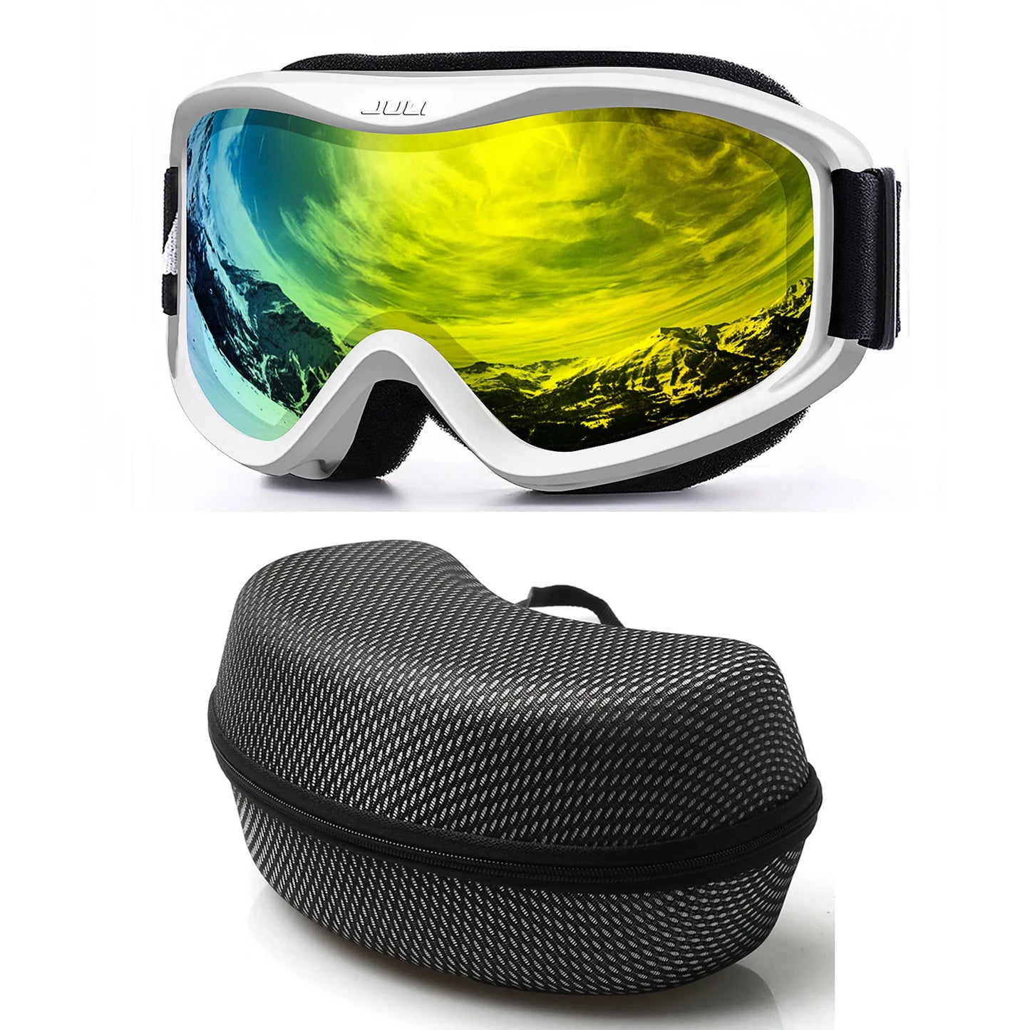 MAXJULI Professional Ski Goggles Double Layer Anti-Fog UV400 Lens Snowboarding Snow Winter Sports Goggles for Men Women BBS