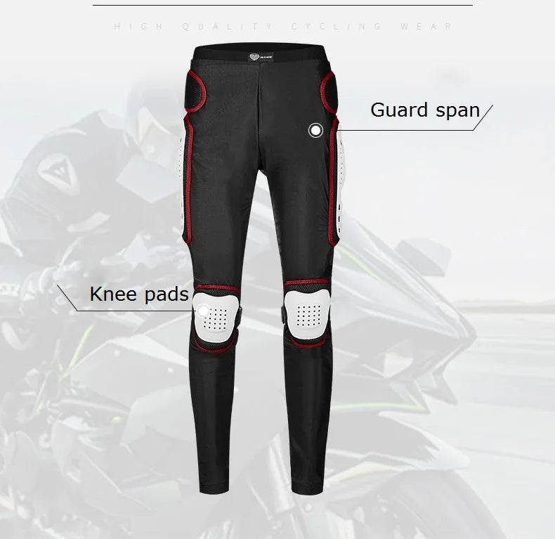 Sulaite Summer Breathable Motorcycle Armor Pants Men Women Motocross Impact Pants Riding Trousers Elastic Lycra Fabric