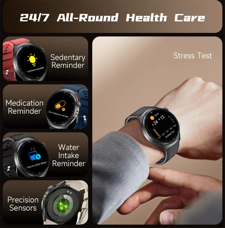 2026New Health Diagnosis Smart Watches Men Sport ECG Heart Rate Blood Pressure Uric acid Waterproof Smartwatches For Men women