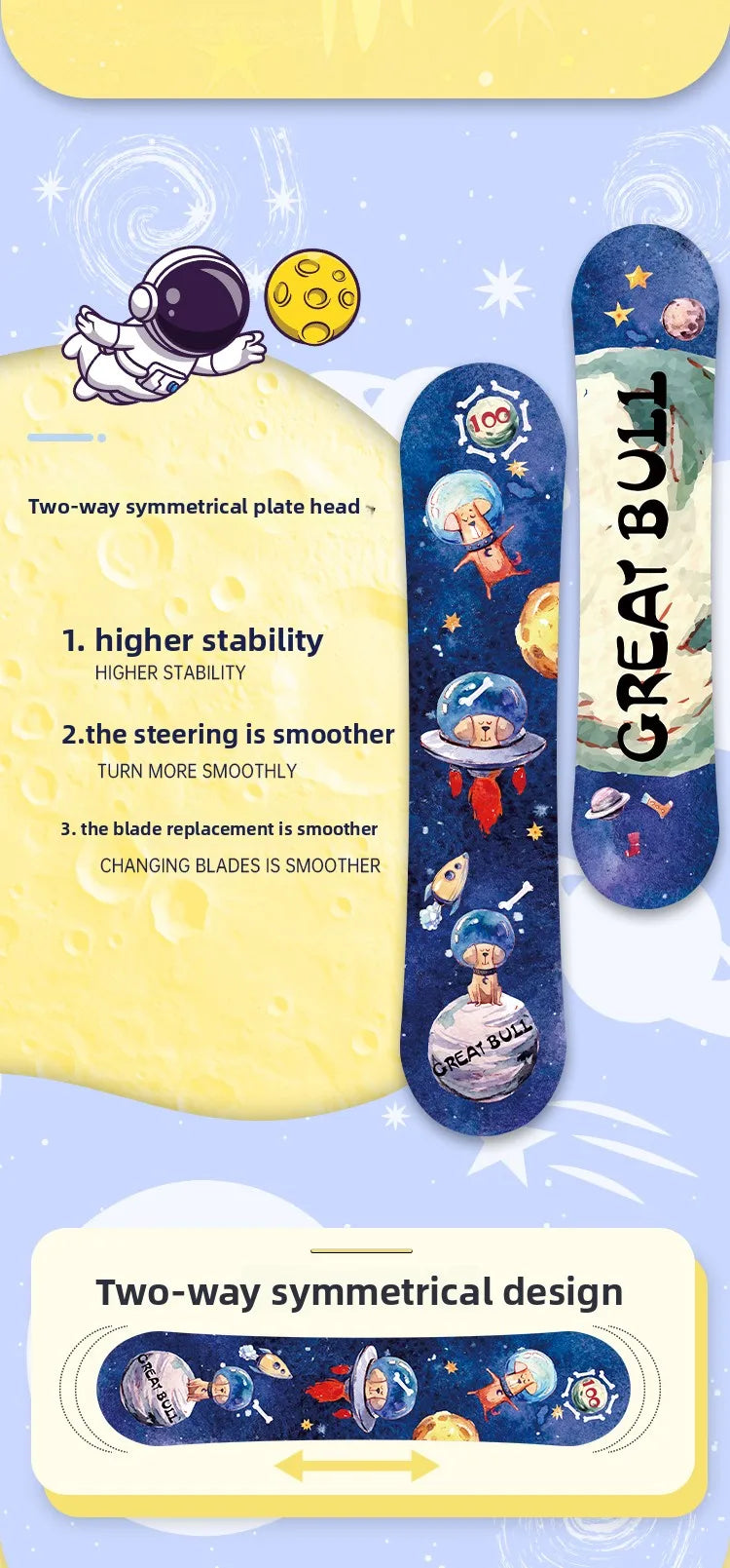 Children's Snowboard Set Baby Snowboard Boys and Girls Snowboard New Ski Equipment