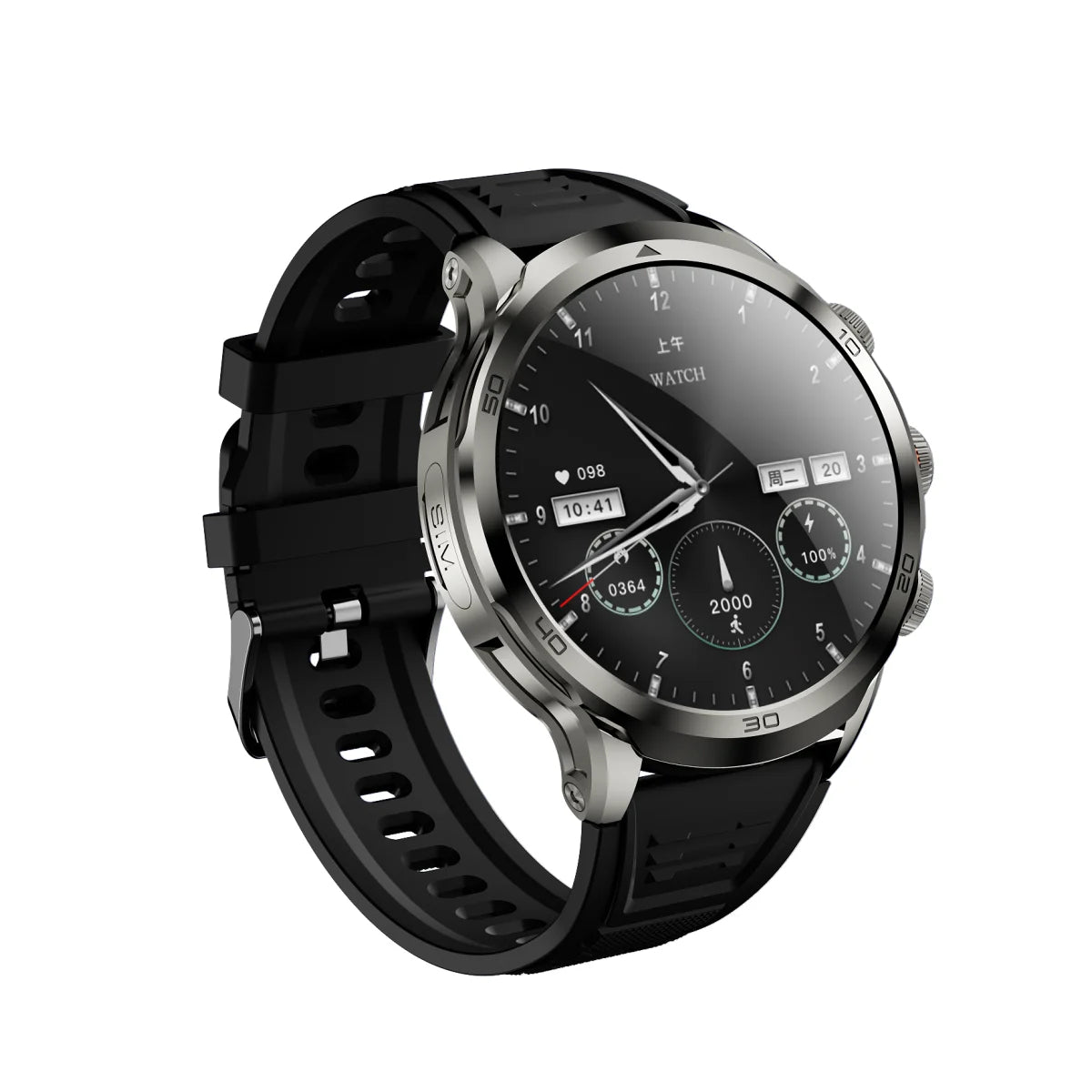 8GB+128GB H19 Smart Watch 1.95-inch Amoled Large Screen 190° Rotary Camera 1900Mah Battery GPS WIFI Android Smartwatch Men Adult