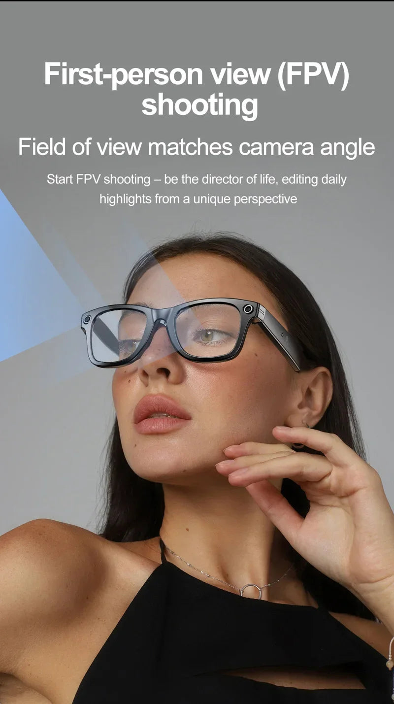 OnePlus AI Smart Glasses Photo Sense Camera Bluetooth Music Call Intelligent Recording Ip65 Waterproof Bluetooth Glasses New