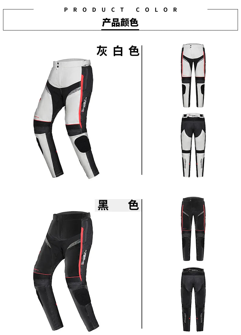 Wear-Resistant Motorcycle Pants Anti-Fall Motorcycle Protection Equipment Waterproof Motocross Pant Reflective Biker Pants M-5XL