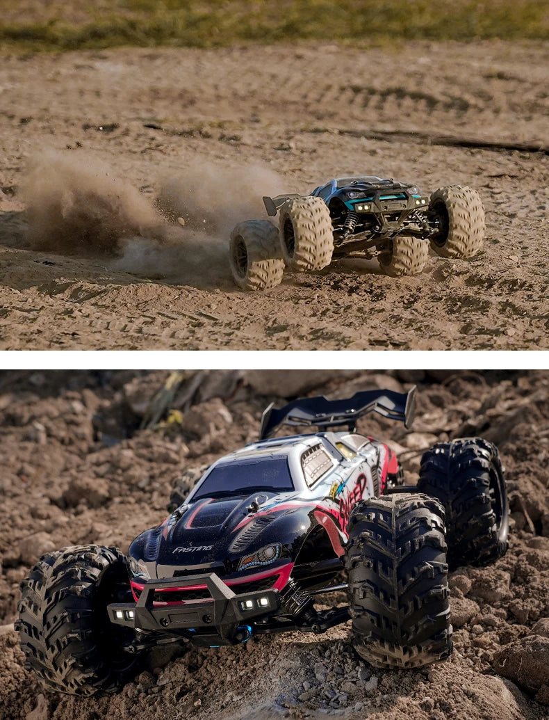 4WD 1:16 80KM/H Super Brushless 50KM/H Brushed RC Car 4x4 Off Road Remote Control High Speed Drift Racing Truck Toy Kids Adults