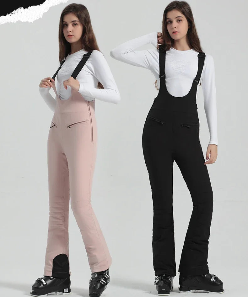 Winter New Skiing Pants 2025 Female Slim Snow Trousers Women Sport Windproof Ski Overalls Outdoor Mountain Snowboard Jumpsuits