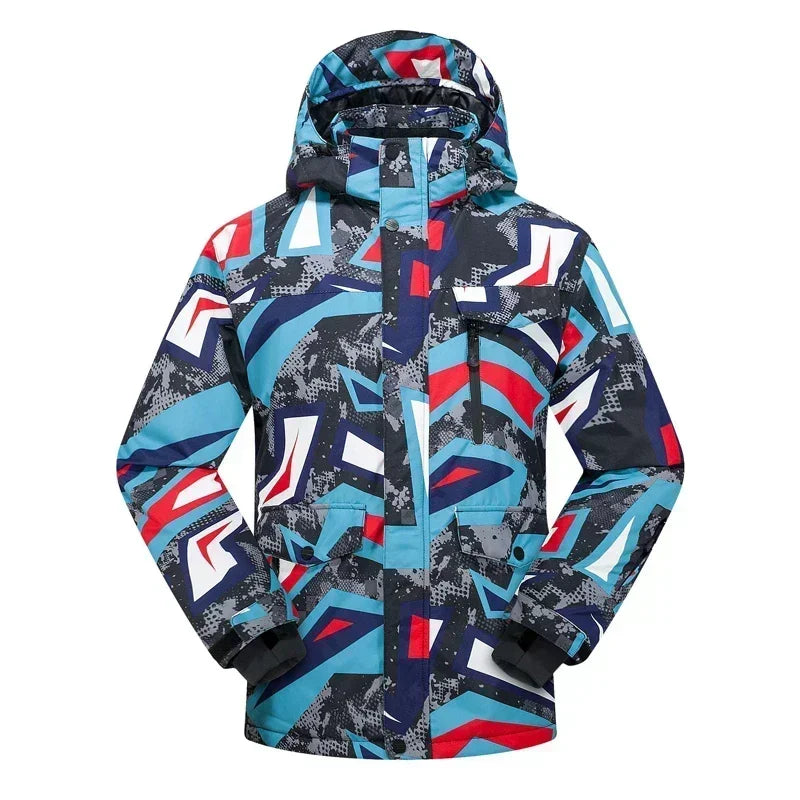High Quality Men's Winter Waterproof Snowboard Jacket Pants Set Male Breathable Windbreak for Adults Ski Suits