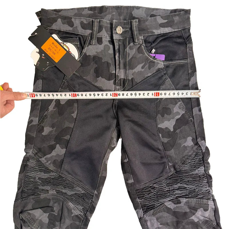 2024 New PK719 Upgrade Model Motorcycle Summer Riding Jeans With Breathable Net Knight CECertification Equipment Anti-fall Pants