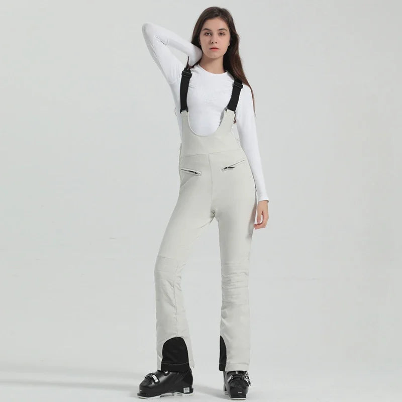 Winter New Skiing Pants 2025 Female Slim Snow Trousers Women Sport Windproof Ski Overalls Outdoor Mountain Snowboard Jumpsuits