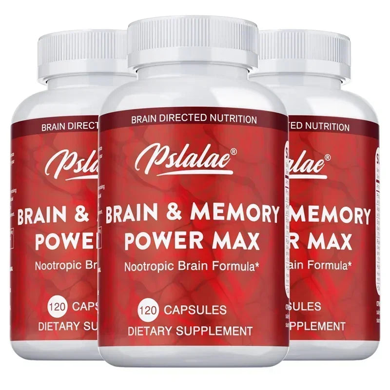 Brain & Memory Power MAX - Enhances Memory, Focus & Clarity Supports Cognitive Function Supplement