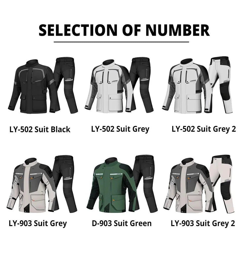Motorcycle Jacket Motocross Jacket Pants Suit Waterproof Moto Jacket Racing Motorbike Jacket Riding Protection Men Women