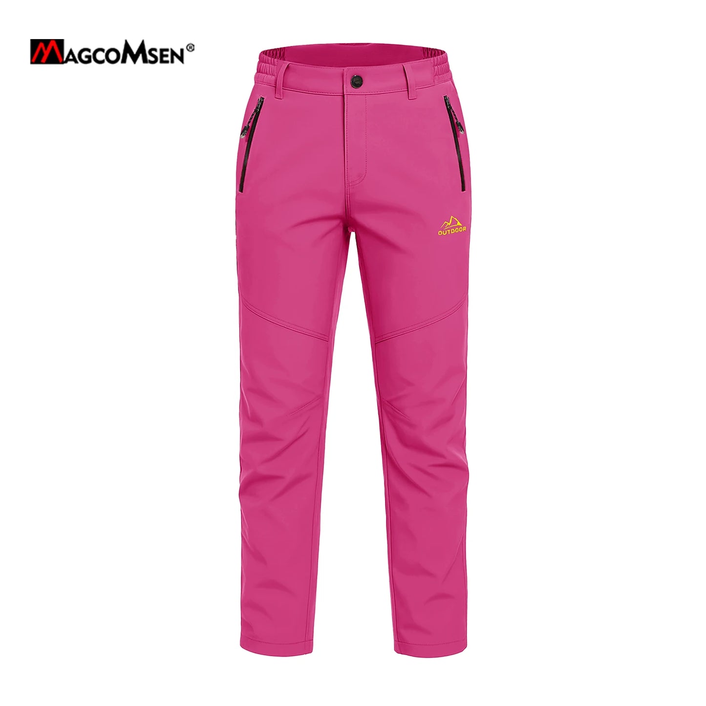 MAGCOMSEN Women's Ski Pants Winter Fleece Lined Waterproof Warm Snow Trekking Hiking Pants Outdoor Trousers Female