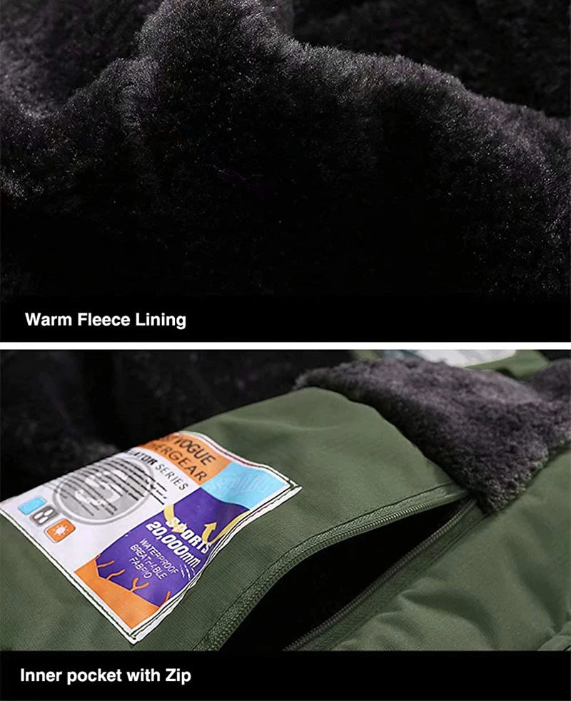 Winter Ski Suit Men Snowboard Fleece Jacket Pants Thicken Warm Waterproof Windproof Skiing And Snowboarding Sets Snow Suits Male