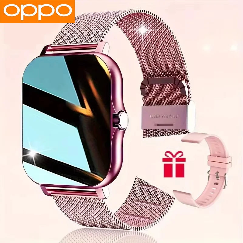 OPPO Hot Selling New Smart Watch For Men Women Newest Sport SmartWatch Faces Bluetooth Call Sports Fitness Phones Android iOS
